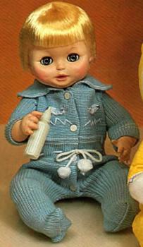 Vogue Dolls - Darling Dimples - Drink 'n Wet - Blue Onesie - Doll